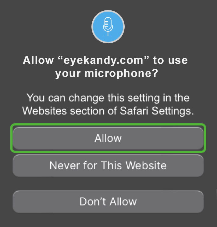 Permissions Screen