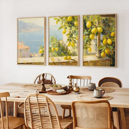 Amalfi Lemon Set Art Prints